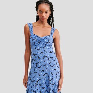 NWT - Free People Rosalee Midi Dress in Blue, Size Medium (M)